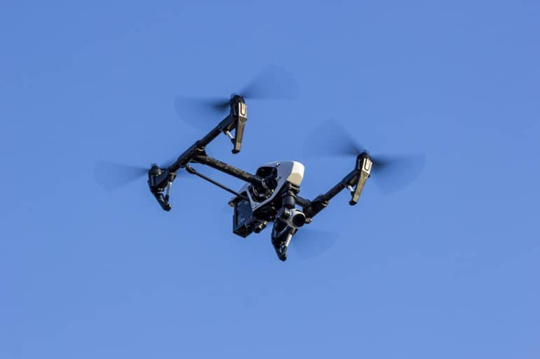 uav drone in flight