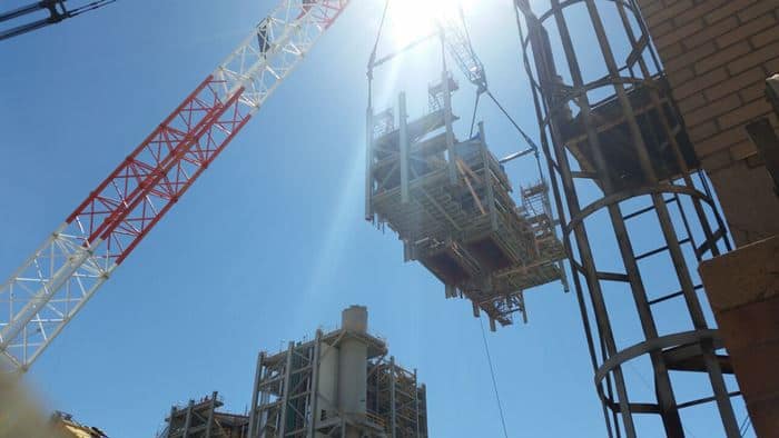 jurovich surveying on site at port pirie smelter redevelopment in south australia.