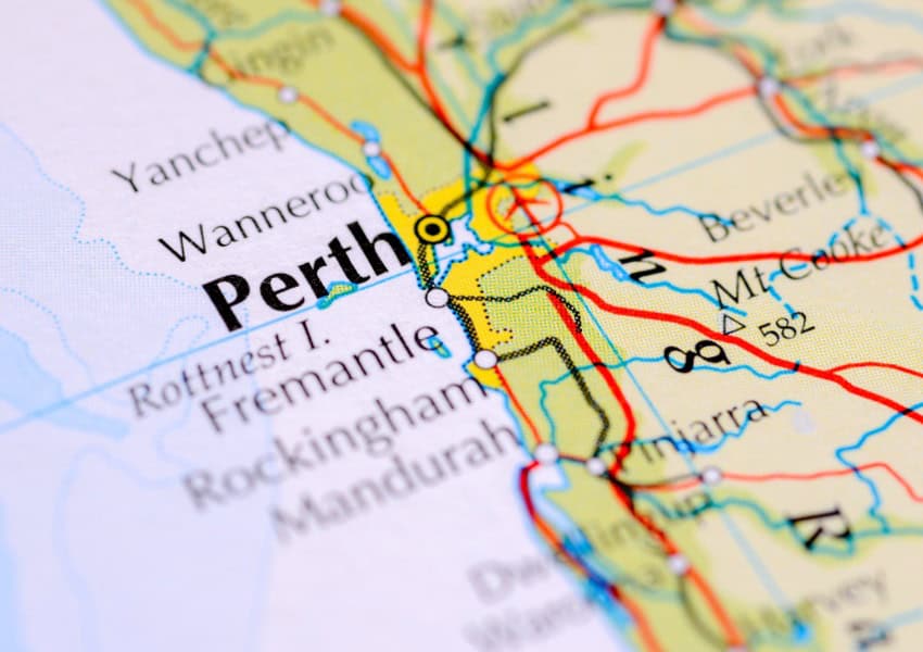 map of perth for battle axe subdivision