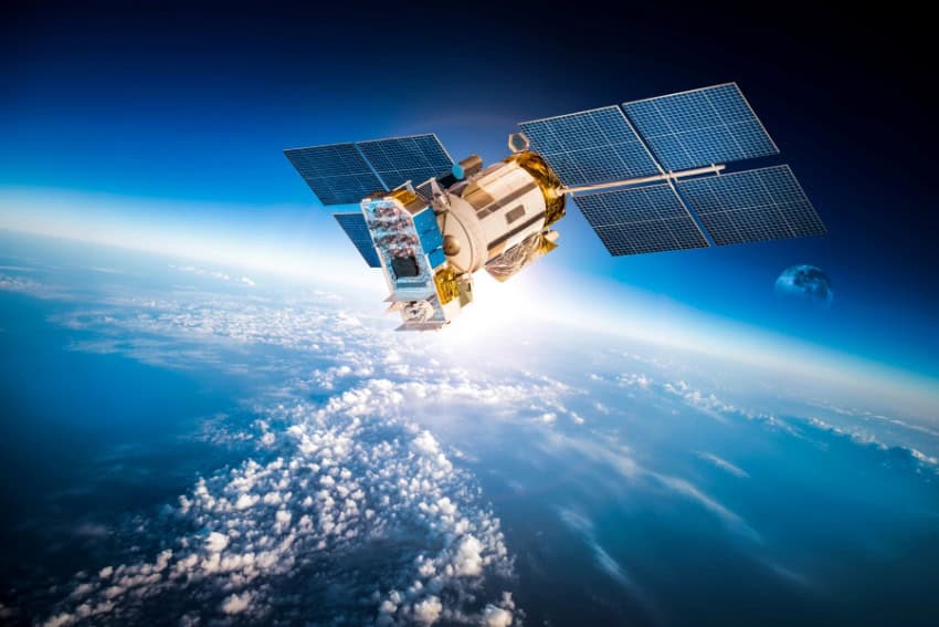 gps satellite orbiting the earth
